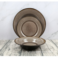 Индивидуальные посуда в западном стиле красочные глазурованные посуда